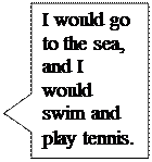  : I would go to the sea, and I would swim and play tennis.
